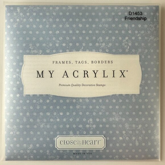 My Acrylix Premium Quality Decorative Stamps D1453 Friendship Set - Picture 2 of 2